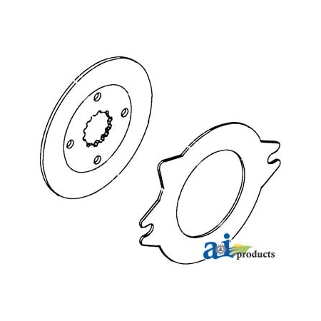 A & I Products Brake Disc Kit 9.9" x2.6" x8.7" A-120235C94